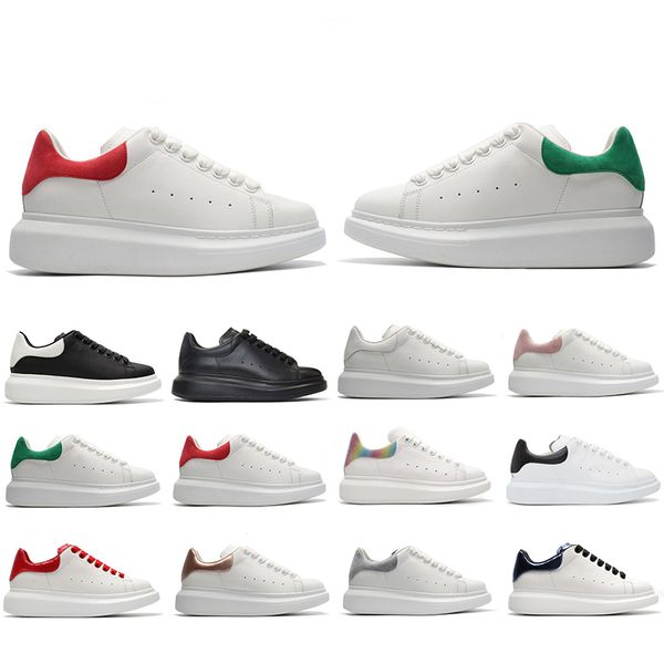 

высокое качество дизайнерская обувь для мужчин женщин мода платформа кроссовки 3 м светоотражающие тройной черный белый кожа замша мужская п