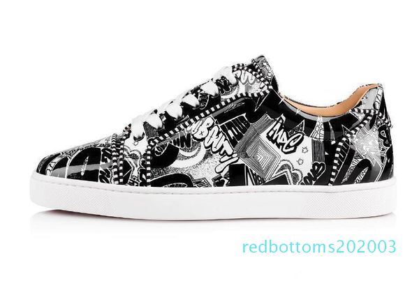 

low junior sneaker shoes men's walking red bottom flats shoes,fashion red sole trainers kanye west casual leisure shoe r03, Black