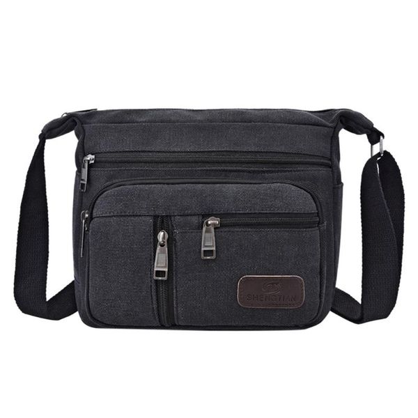 

leisure neutral solid color shoulder bag high capacity durable messenger handbags students school travel bag #lr4