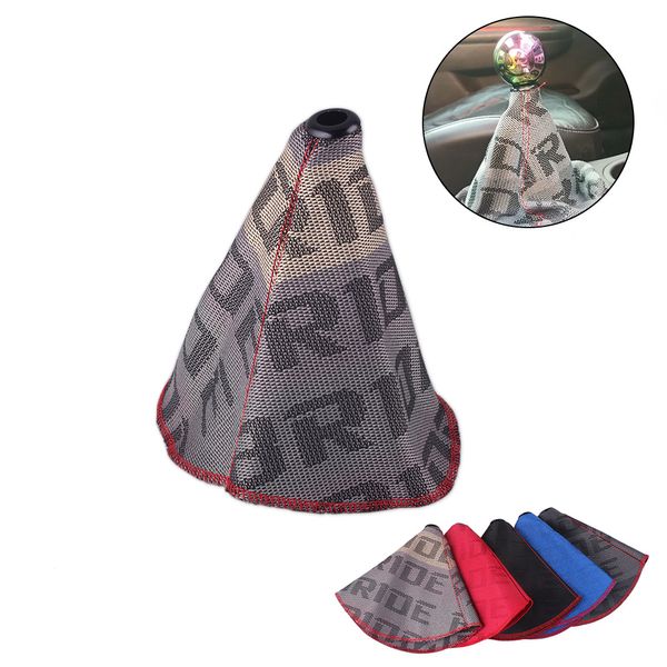 

5 colors racing canvas gear shift boot cover shift lever knob boot collars for mt/at accord civic