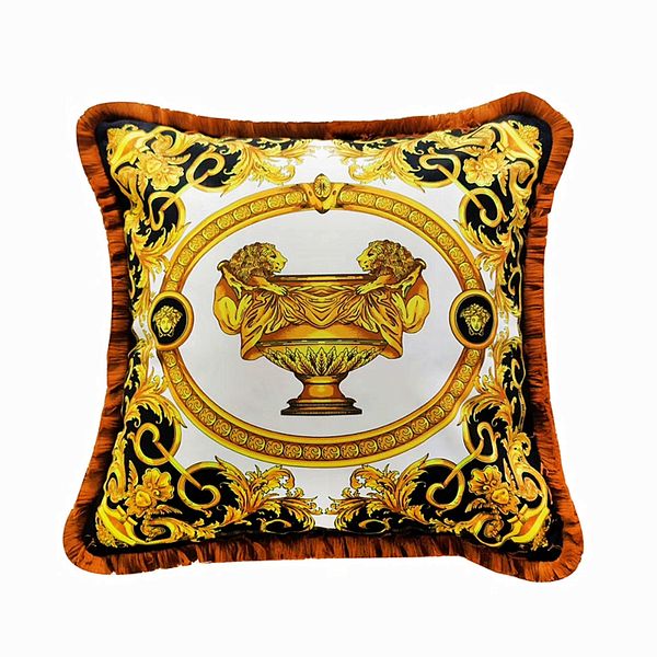 

50cm le vase medusa baroque throw decorative pillows with luxury designer velvet thicken tassel pillow case royal home l interiors
