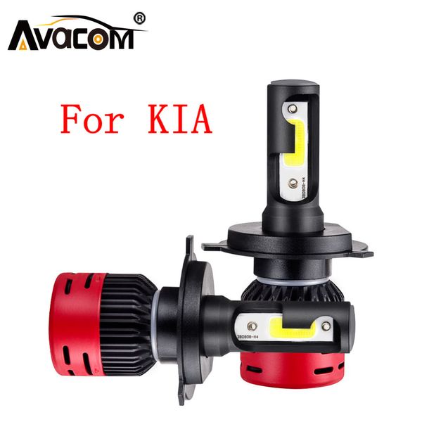 

led h4 headlight bulb led h1 h11 h3 cob 6500k/4300k 8000lm 12v auto light for kia rio/ceed/sportage/soul/sorento/sedona/sephia