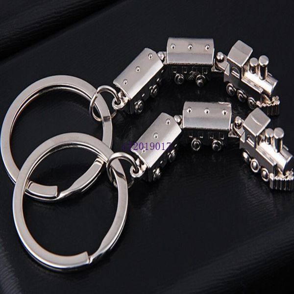 

200pcs/lot novelty mini train shaped keychains zinc alloy vintage train keyrings for tourist gifts