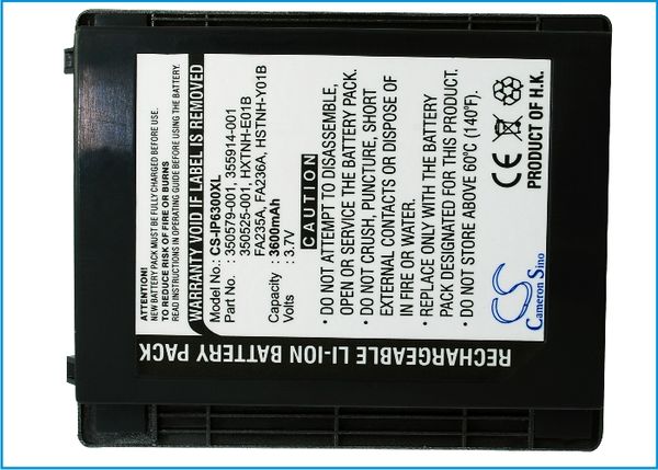 

аккумулятор cameron sino 3600mah 350579-001 для hp ipaq h6300, h6310, h6315, h6320, h6325, h6340, h6345, h6365