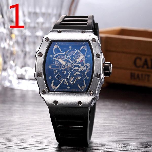 

2019 luxury fashion skeleton watches men or women barand skull sport quartz watch, Bronze;slivery