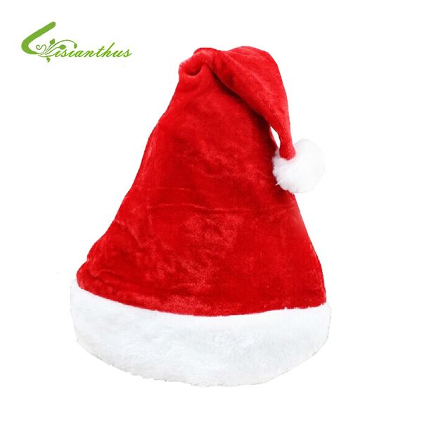 

2pcs classical christmas hat santa claus hat for christmas party decorations santa claus cap costume suppplies