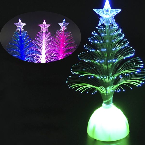 

1pc colorful optical fiber led light artificial christmas tree party home decoration oct15 drop ship