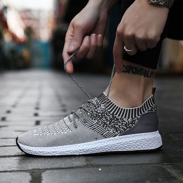 

гудериан весна лето повседневная обувь для мужчин дышащий lace-up men flat кроссовки обувь sapatos zapatillas de мужчина для hombre t200108, Black