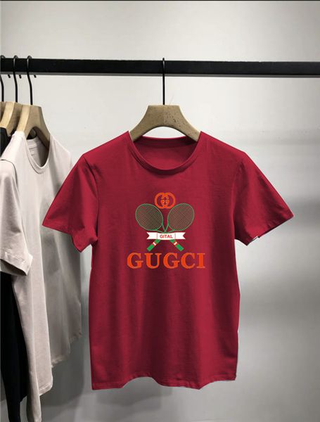 

gu̴cci fashion symbol t-shirt 100% cotton embroidery men's loose shirt mens hip hop wholesale men's loose shirt, White;black