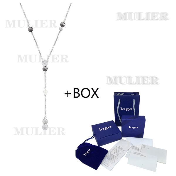 

mulier 2019 новый высокое качество мадемуазель ожерелье многоцветный ювелирные изделия женская мода романтика ювелирные изделия 5430886, Silver