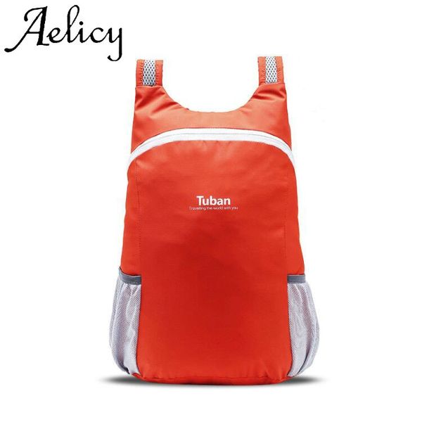 

aelicy women's backpack durable folding packable lightweight travel hiking backpack daypack simple zipper pocket