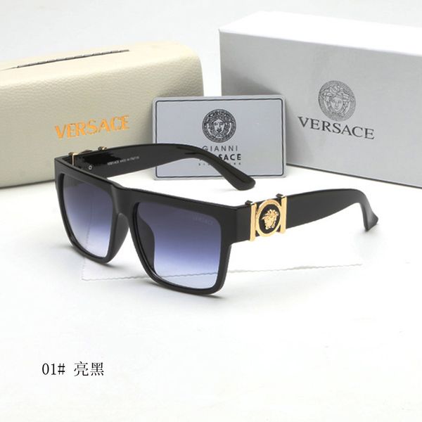 

2019 luxury desinger square sunglasses with stamp uv400 full frame sunglasses for women men fashion accessories 692, White;black