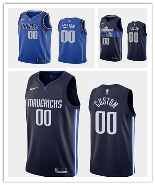 

2019 custom dallas mavericks men's embroidery nba association statement icon city edition basketball jersey, Black