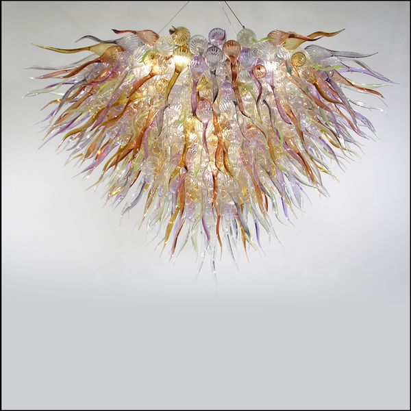 

chihuly style chandelier art design frosted murano glass pendant lamps glass lightings hand blown lights