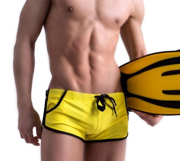 

new mens swimwear dive wear beach sports beachwear swimming suits bathing pure color classical male swim trunks man suit