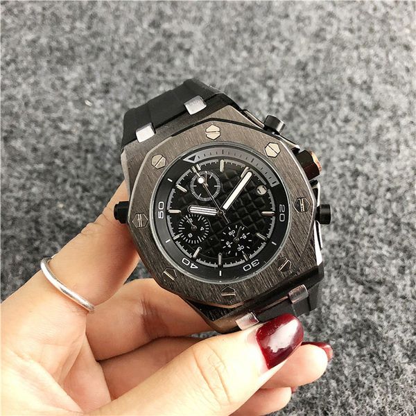 

Brand men mechanical watche royal oak luxur cry tal ilicone trap watch man ladie women ca ual watch