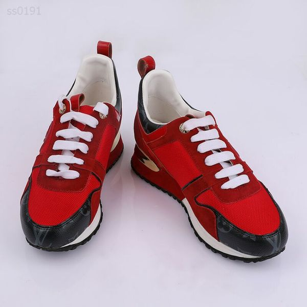 

luxury leather casual shoes women trainers men sports shoes fashion 9 color choice vintage platform men shoes original box, Black