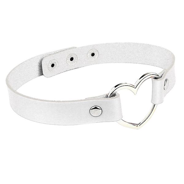 

dark gothic punk harajuku heart lock velvet leather choker necklace choker collar with key jewelry for women accessories v22, Blue;slivery