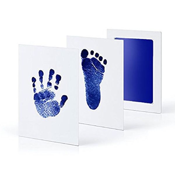 

balleenshiny baby handprint footprint non-toxic newborn imprint hand inkpad watermark infant souvenirs casting clay toys gift