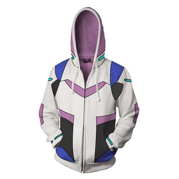 

мужчины voltron 3d printed толстовка подростковой одежда толстовка с капюшоном косплей пуловеров, Black