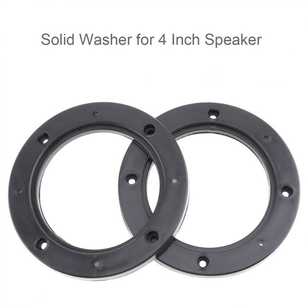 

2 pcs universal 4 inch car speaker gasket waterproof quakeproof plastic solid washer adapters brackets speaker mounts plate