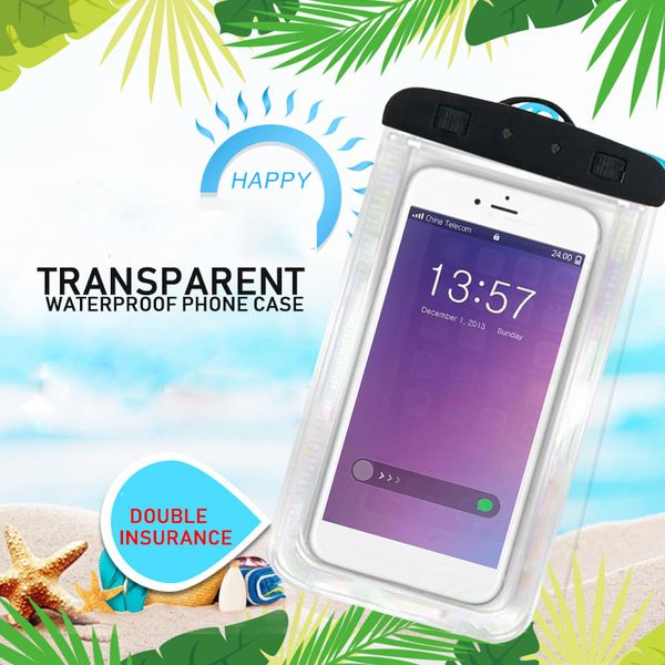 

durable water proofpouche pvc 4 colors bag iphone