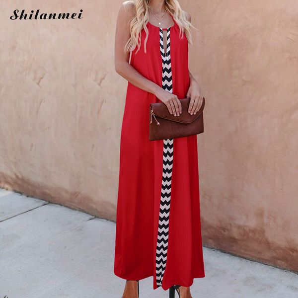 

new summer wave print maxi dress for women causal loose yellow long dress robe halter off shoulder bohemian beach sundress, Blue;gray
