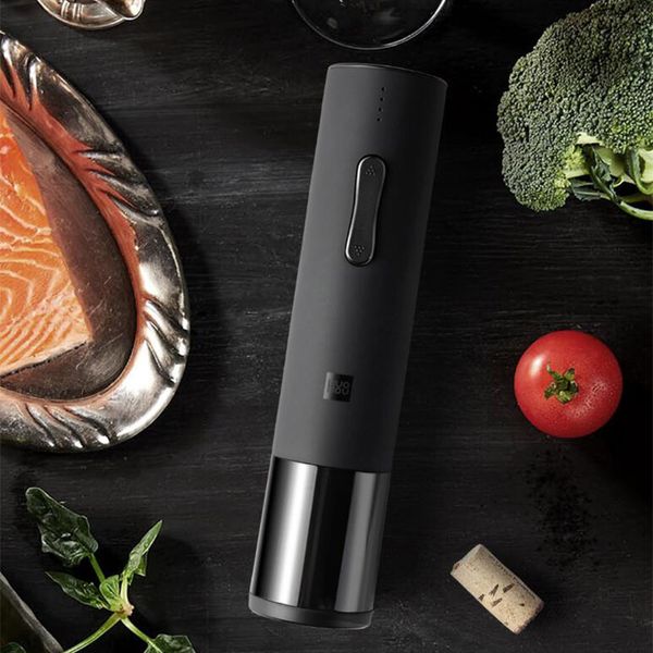 

huohou automatic wine bottle opener/wine ser kit electric corkscrew with foil cutter automatic wine bottle opener h23