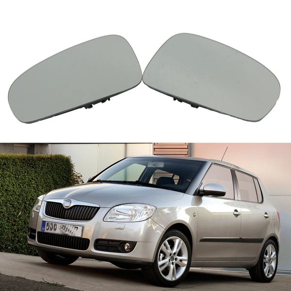 

car mirror glass for fabia mk2 2007 2008 2009 2010 2011 2012 2013 2014 2015 mirror glass heated