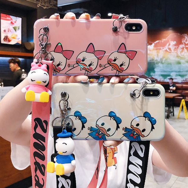 

luxury designer lanyard crossbody phone case for iphone 11 pro xs max xr 7 8 plus tpu with shoulder strap holder cover