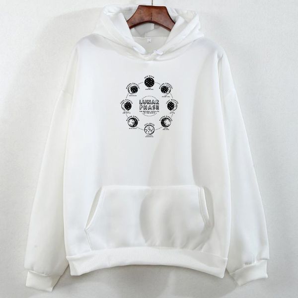 

warm women graphics sweatshirt street wear pullover feminino harajuku hoodie female future sense hip hop for girls planet paint, Black