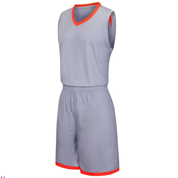 

2019 new blank basketball jerseys printed logo mens size s-xxl price fast shipping good quality grey g003n, Black;red