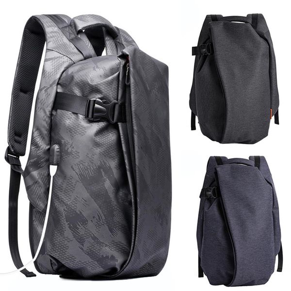

men's waterproof large capacity backpack anti-thief lapbag with usb port