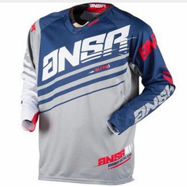 

2019 long sleeve moto jersey dh mx bmx mountain bike moto jerseys/motocross atv cross country racing moto breathable mens shirt, Black;red