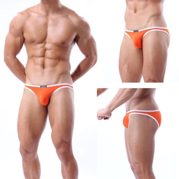 

men two-piece separates simplicity seamless underwear pants briefs u convex pouch thong knicker