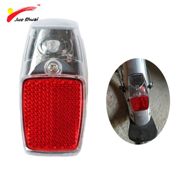 

leds bike light battery fender mount on the mudguard bike rear light red plastic safe warning bicycle taillight