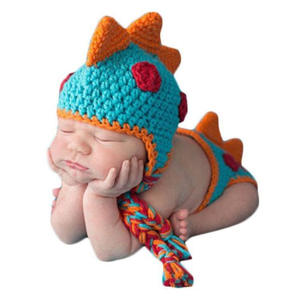 

baby crochet knitted p pgraphy props handmade baby hat diaper outfit, White