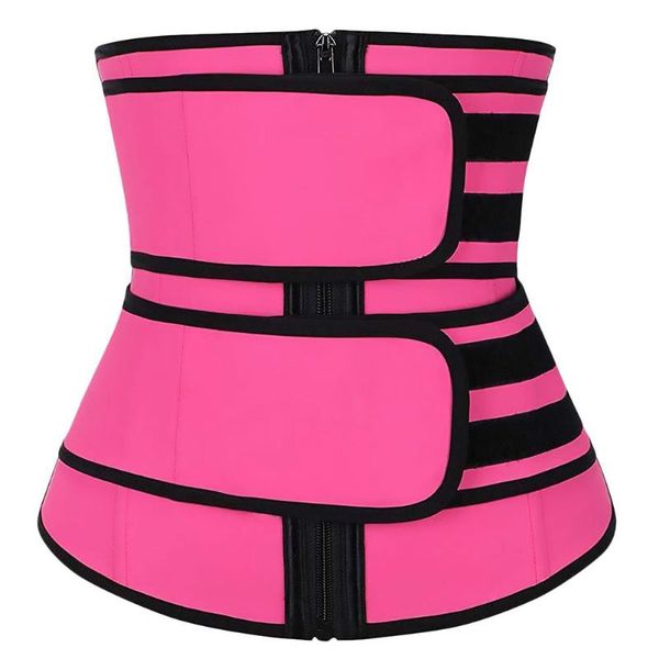 

sports underwear corset tight fitness bodysuit double belt corset practical waist trainer women bodysuit, White;black