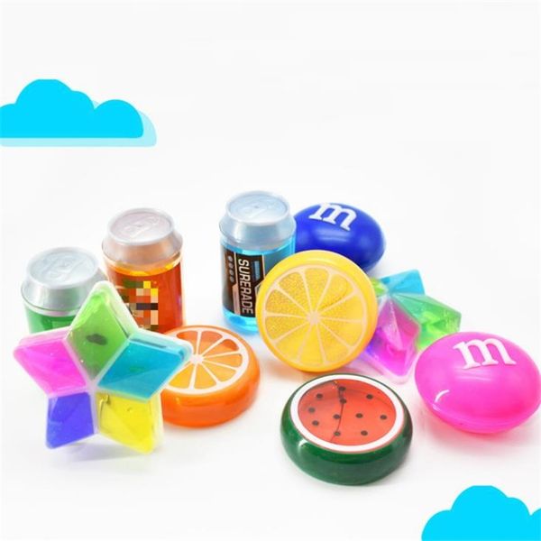 

Baby Fruit Crystal Mud Crystal Clay Jelly Slime Mud 6*6cm Plasticine Modeling Play For Kids toys GC83