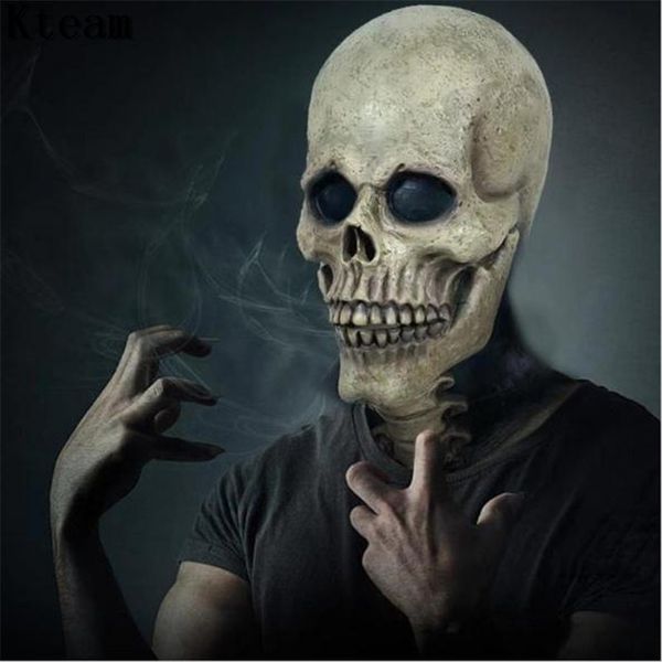 

хэллоуин страшные ужасы череп маска маска для взрослых зомби монстр вампир латекс партии костюма полный голова косплей череп головы маски ма
