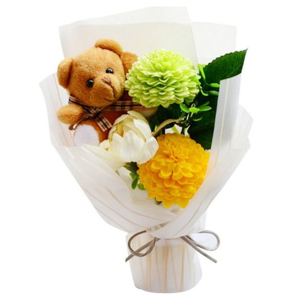 

rose birthday artificial valentine's soap bear flower gift flower box day festive home wedding supplies1 gift party garden wknnc