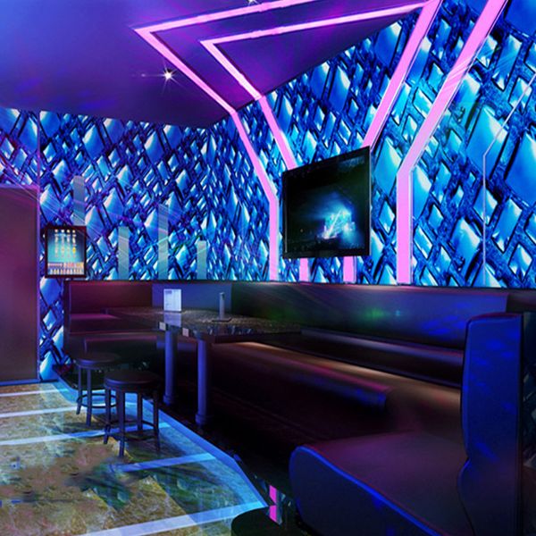 

new ktv porch wallpaper 3d personality fashion glitter bar fancy ballroom brilliant theme room thicken waterproof washable durable wallpaper