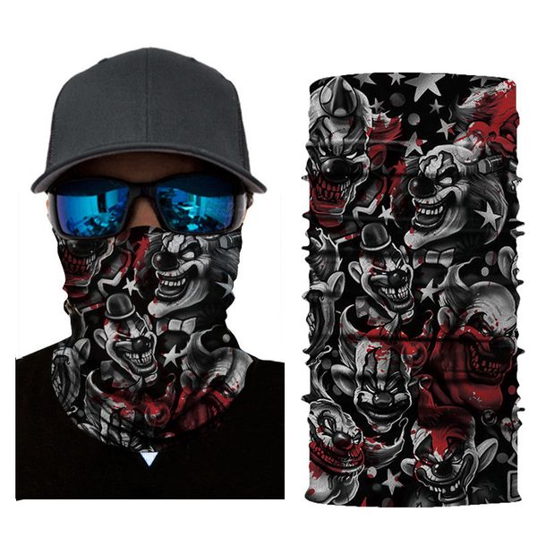 

outdoor sports mask men women designer print seamless magic turban riding collar summer sunscreen face towel, Silver