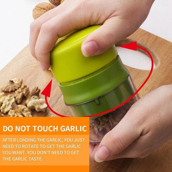 

garlic press machine multifunction mincer with storage container kitchen gadget dishwasher safe fruit vegetable tools