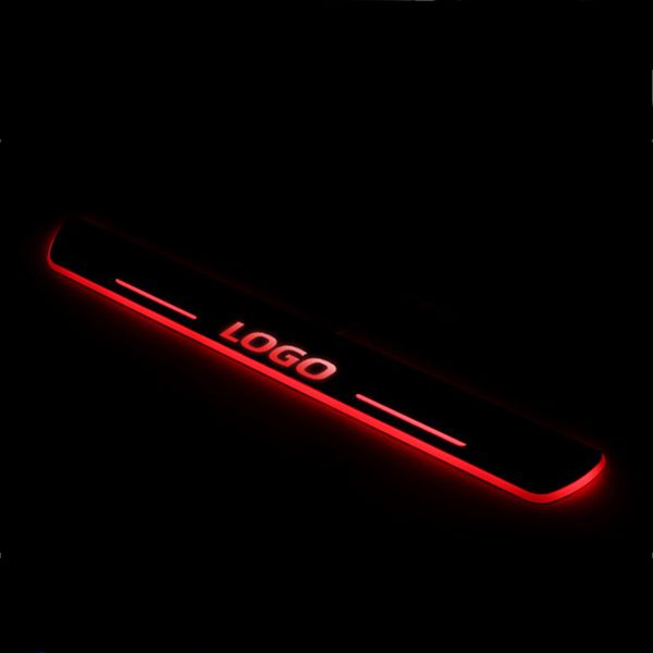 

acrylic moving led welcome pedal car scuff plate pedal threshold door sill pathway light for honda cr-z crz 2010 - 2018