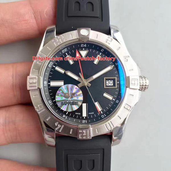 

5 style luxury watch 43mm superavenger ii a3239011/bc35/152s/a20s.1 rubber swiss eta 2824 movement automatic mens watch watches, Slivery;brown