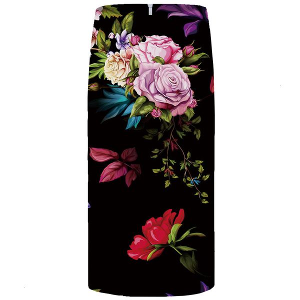

pencil skirt black skirts flower skirts women black colorful party skirts casual floral 3d print skirt pencil funny ladies womens