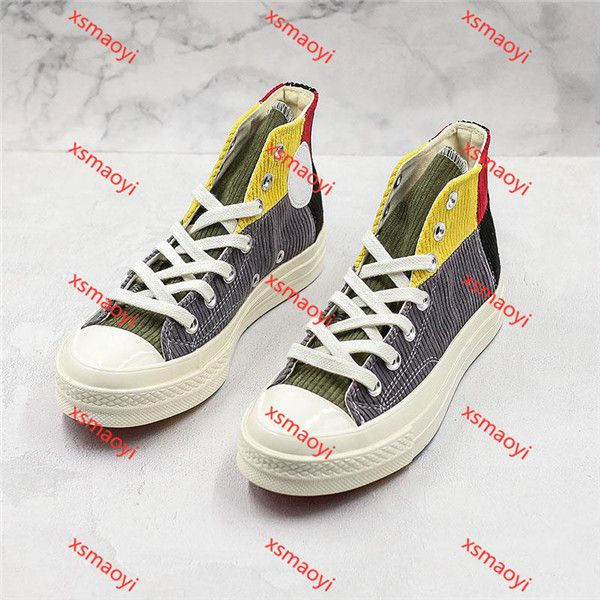 

2020 convas spring stitching colours casual shoes hococal high fashion platform canvas sports shoes designer shoe men women leisure sneaker, Black;red