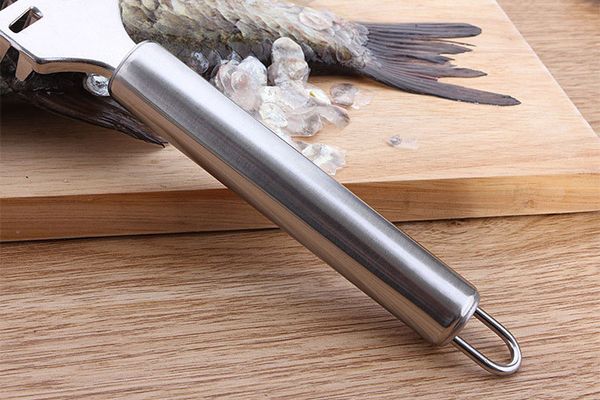 

wholesale stainless steel fish scale scraper sea foods plane kitchen gadgets fish scale remover peeler scaler scraper