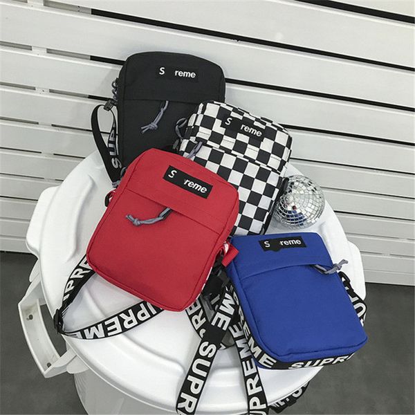 

sup letter designer luxury handbag men women supre mini shoulder bag casual canvas messenger bags school travel chest bag pouch c6604